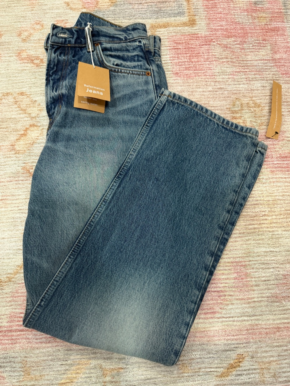 NWT Reformation Jeans in medium blue wash size 27 - Picture 3 of 11